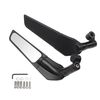 Specchietto retrovisore fisso per ala antivento modifica moto (nero)