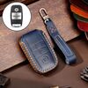 Per Kia Sportage R / K5 / K4 / K2 / KX3 Hallmo A Custodia protettiva per chiave in pelle di vacchetta per auto stile A(Blu)
