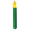 Candela elettronica a LED da 12 pezzi / scatola Candela natalizia senza fiamma a stelo lungo, specifica: giallo lampeggiante verde chiaro
