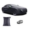 Copriauto con protezione solare antipioggia per auto in tessuto rivestito in argento 190T con striscia riflettente, dimensioni: Y-XL