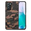 Custodia per cellulare con cover posteriore in pelle mimetica per vivo T1 (marrone)