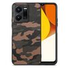 Cover posteriore in pelle mimetica per vivo Y35 (marrone)