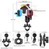 MOTOSLG Crab Staffa per morsetto per telefono moto M10 Ballhead Mount (nero)
