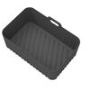 Per Ninja DZ201 Air Fryer Silicone Liner Mat Riutilizzabile Cestello Vassoio, Spec: Black Thin Model (95g)