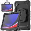 Per Samsung Galaxy S9 Custodia per tablet PC ibrida in silicone tipo D con supporto per maniglia (nero)