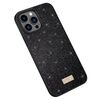Per iPhone 15 Pro Max SULADA PC scintillante + TPU + custodia per telefono in pelle fatta a mano (nera)