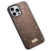 Per iPhone 15 Pro SULADA PC scintillante + TPU + custodia per telefono in pelle fatta a mano (colorata)