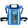 Borsa impermeabile per telefono cellulare con touch screen per nuoto Borsa per trave anteriore impermeabile per bicicletta (blu)