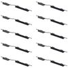Per Samsung Galaxy M01 Core SM-M013 10 pezzi Pulsante di accensione + Pulsante di controllo volume (Nero)