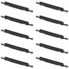 Per Samsung Galaxy A03s SM-A037 10 pezzi Pulsante di accensione + Pulsante di controllo volume (Nero)