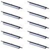 Per Samsung Galaxy M31s SM-M317 10 pezzi Pulsante di accensione + Pulsante di controllo volume (Nero)