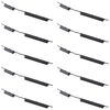 Per Samsung Galaxy A02 SM-A022 10 pezzi Pulsante di accensione + Pulsante di controllo volume (Nero)