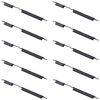 Per Samsung Galaxy A20E SM-A202 10 pezzi Pulsante di accensione + Pulsante di controllo volume (Nero)