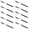Per Samsung Galaxy A21s SM-A217 10 pezzi Pulsante di accensione + Pulsante di controllo volume (Nero)
