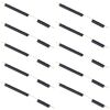 Per Samsung Galaxy M11 SM-M115 10 pezzi Pulsante di accensione + Pulsante di controllo volume (Nero)
