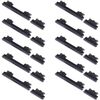 Per Samsung Galaxy A72 4G SM-A725 10 pezzi pulsante di accensione + pulsante di controllo volume (nero)