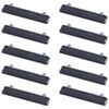 Per Samsung Galaxy Z Flip SM-F700 10 pezzi Pulsante di accensione + Pulsante di controllo volume (Nero)