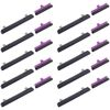 Per Samsung Galaxy S20+ SM-G985 10 pezzi Pulsante di accensione + Pulsante di controllo volume (Nero)
