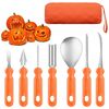 Set da intaglio di zucca di Halloween 7 in 1 Decorazione di Halloween fai-da-te con borsa per il trasporto