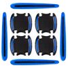 8 pezzi/set Maniglia per portiera dell'auto Specchietto retrovisore Adesivo riflettente protettivo di avvertimento di sicurezza, Colore: blu