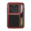Custodia per telefono antipolvere impermeabile antiurto in metallo per Huawei Mate 60 LOVE MEI (rosso)