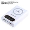 HAWEEL Fai da te 4 x 21700 Batteria 22,5 W Ricarica rapida 15 W Custodia per Power Bank con ricarica wireless con display, Batteria non inclusa (Bianco)