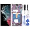 Schermo oled originale con touch e cornice per Galaxy S22 Ultra SM-S908B EU viola SPS6698P