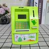 Mini cassetta di sicurezza per bambini con barattolo per il risparmio di monete del bancomat 13 x 12 x 17 cm (verde)