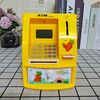 Mini cassetta di sicurezza per bambini con barattolo per il risparmio di monete del bancomat 13 x 12 x 17 cm (giallo)