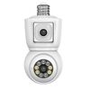 DP44 La telecamera intelligente per la visione notturna con rilevamento del movimento a lampadina supporta l'interfono vocale (bianco)