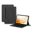 Per Samsung Galaxy Tab S8 X700 / S7 T870 YJ-X700 Custodia tablet in pelle con tastiera Bluetooth divisa