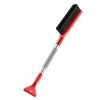 2 in 1 pala da neve per auto spazzola per soffiare la neve strumenti per sgombero neve invernale per auto (rosso)