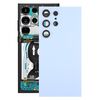 Per Samsung Galaxy S24 Ultra SM-S928B Cover posteriore batteria OEM con copriobiettivo fotocamera (blu)