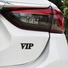 Adesivi decorativi personalizzati in metallo VIP monopezzo per auto, dimensioni: 5,5x2,5x0,5 cm (nero)