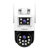 SriHome SH048 Telecamera IP a doppio obiettivo per visione notturna intelligente da 2 MP + 2 MP con tracciamento umanoide (spina UK)