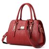 Borsa a tracolla di grande capacità con stampa bowknot da donna (Borgogna)