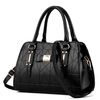 Borsa a tracolla di grande capacità con stampa bowknot da donna (nera)