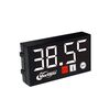Voltmetro digitale compatto con display a LED, specifica: temperatura bianca 2 in 1