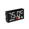 Voltmetro digitale compatto con display a LED, specifica: temperatura dell'acqua 2 in 1 bianca