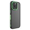 Per iPhone 14 Pro Max Custodia per telefono con cornice moda TGVIS Vibrant Series (nera)