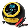 Caricabatteria intelligente per auto/moto FOXSUR 20A 12V 24V, tipo di spina: spina americana (giallo)