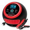 Caricabatteria intelligente per auto/moto FOXSUR 20A 12V 24V, tipo di spina: spina UK (rosso)