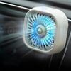 F11 USB ventola di raffreddamento con luce sfumata colorata per interni automobilistici, colore: kaki