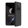 Per Realme 12 Pro/12 Pro+ GKK Custodia per PC con giunzione a tre stadi a copertura totale (Nero)