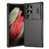 Per Samsung Galaxy S21 Ultra 5G Cover scorrevole Camshield TPU + custodia per PC (nera)