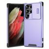 Custodia scorrevole Camshield TPU + PC per Samsung Galaxy S21 Ultra 5G (viola)