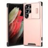 Custodia scorrevole Camshield TPU + PC per Samsung Galaxy S21 Ultra 5G (rosa)