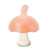 Massaggiagengive in silicone per bambini, tipo piccolo fungo, bastoncino per dentizione anti-mangiamento, colore: rosa
