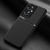 Per OPPO Reno11 F 5G Global Classic Tilt Strip Grano Magnetico Antiurto PC + Custodia per telefono in TPU (Nero)