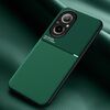 Custodia per telefono Realme C67 4G Classic Tilt Strip Grain magnetica antiurto per PC + TPU (verde)
